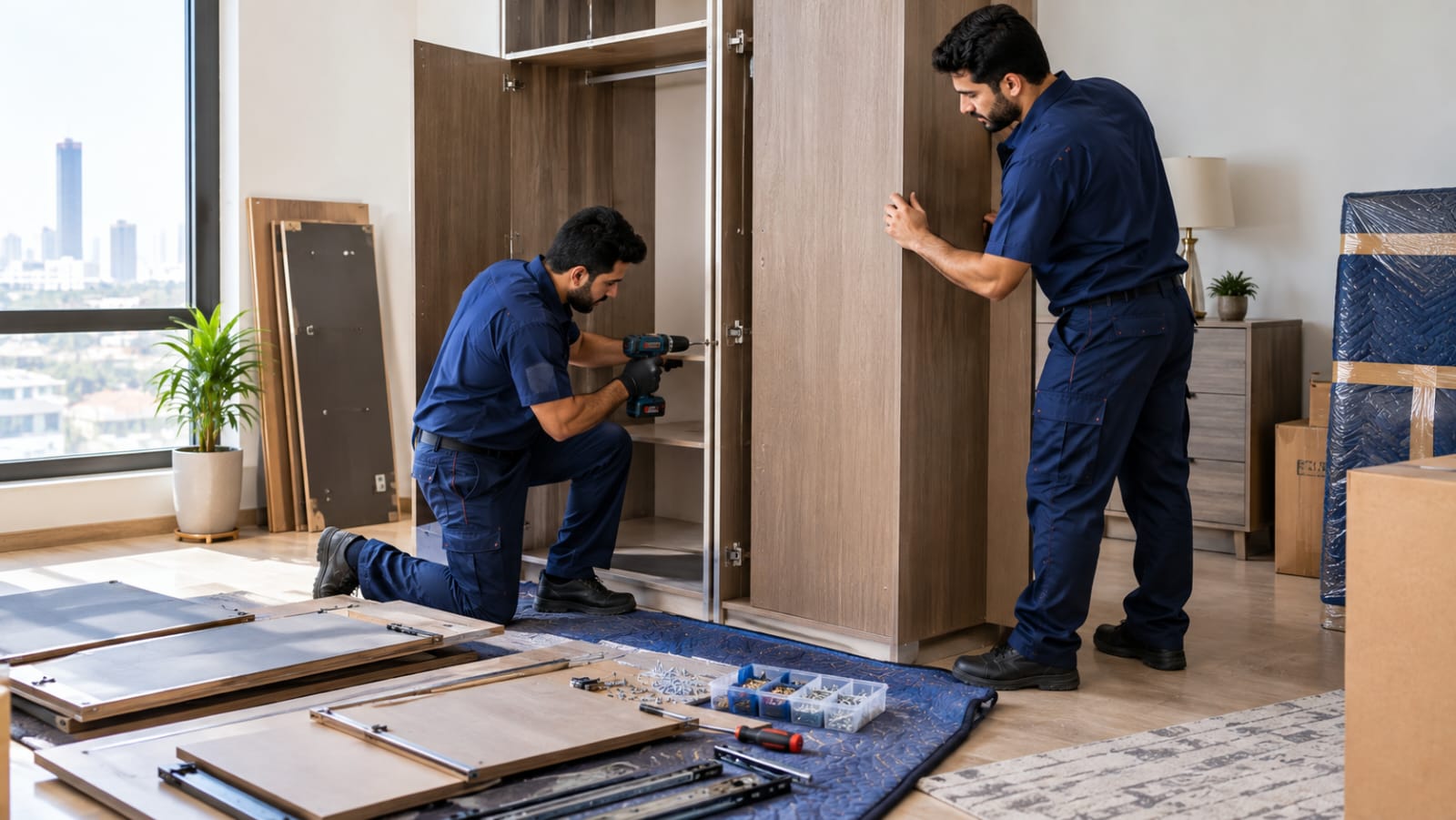 دليل فك وتركيب الأثاث قبل النقل